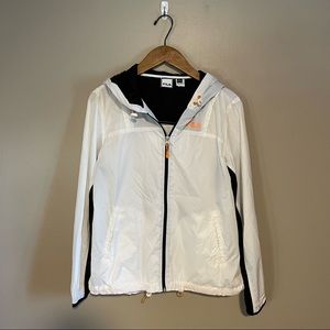 Fila White Windbreaker Zip Up Jacket